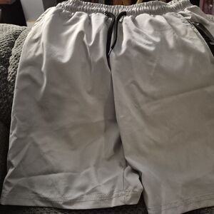 Balance Collection Light Gray Athletic Drawstring Shorts
